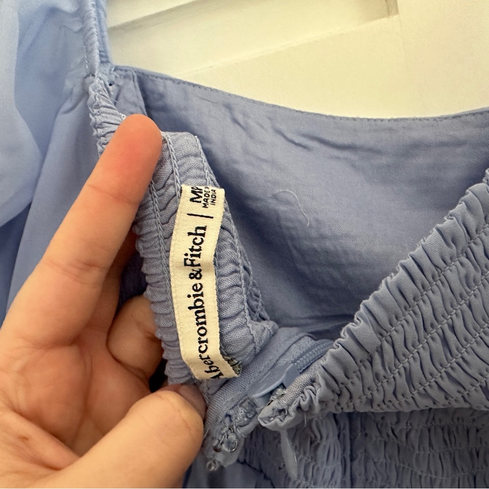 Abercrombie & Fitch Light Blue Long Sleeve Dress - Picture 4 of 4